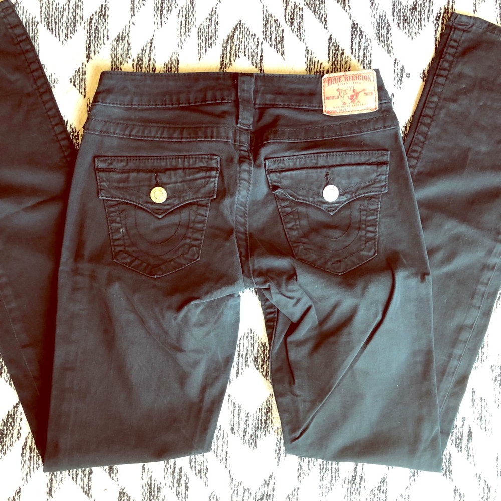 Soft Black True Religion Pants Size 26